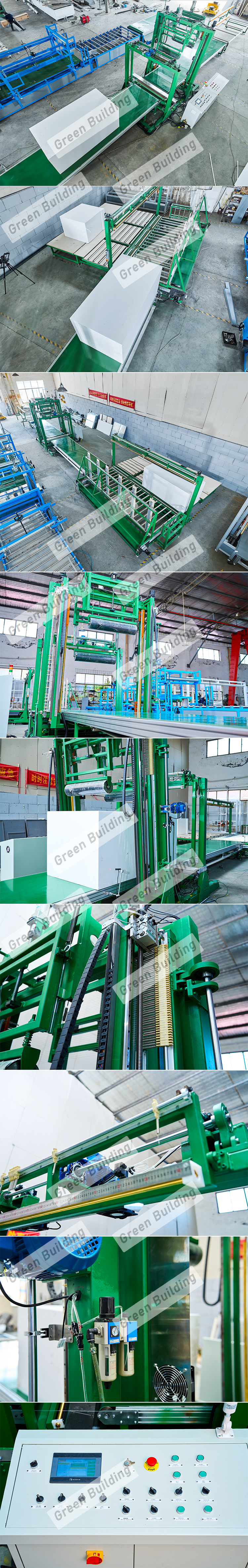 Fully automatic continuous foam cutting machine with vibration cutting and automatic wire setting